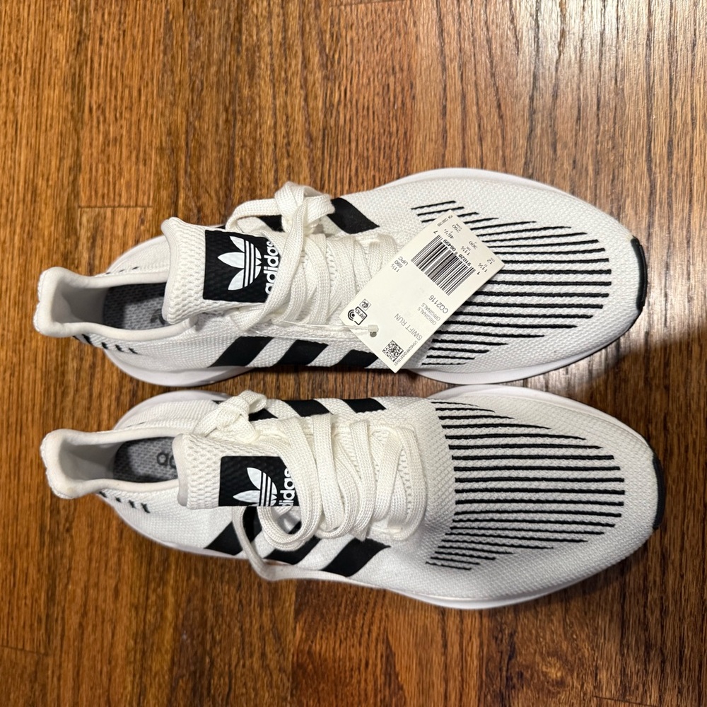 Adidas men White and Black Sneakers